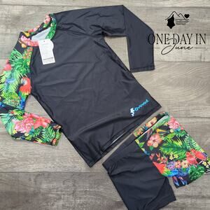 Ovovod Rashguard Boyshort Tankini Swimsuit Size 140 (10)